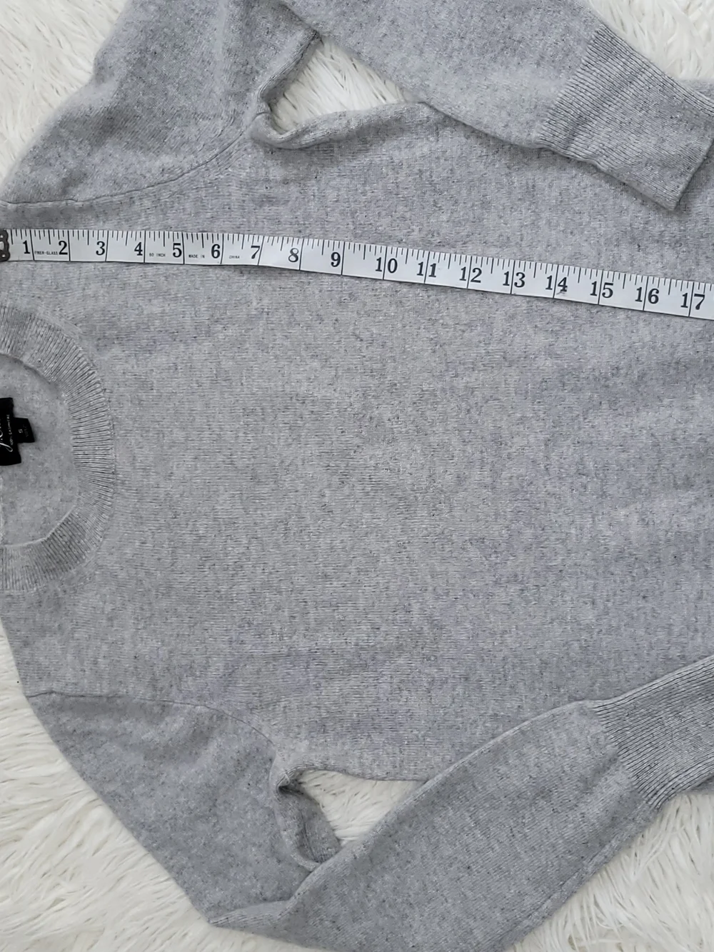 J. Crew Women Cashmer Gray Crewneck Sweater